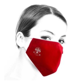 Die Maske ist aus 100% Baumwolle